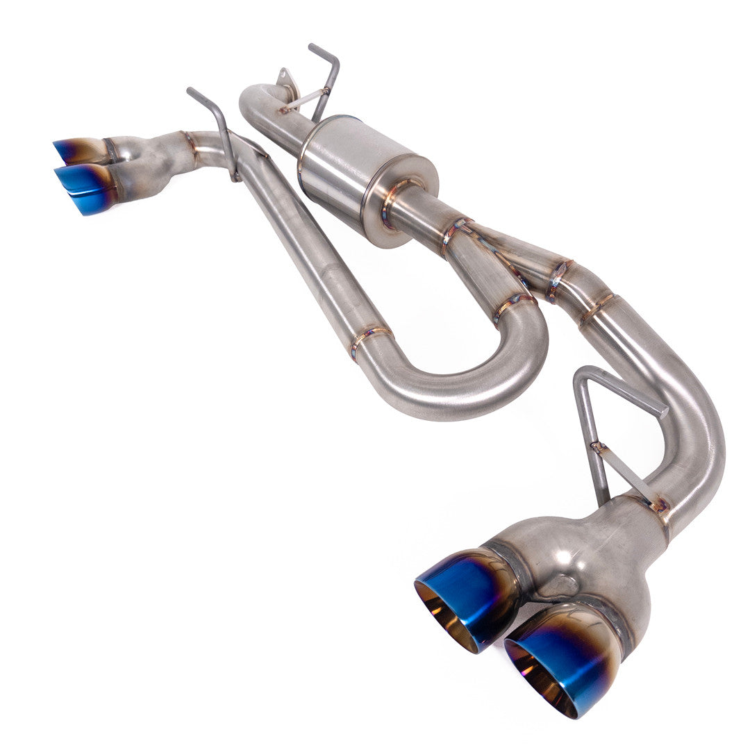 Axleback Exhaust - 2024+ Impreza - 5" Muffler - Quad Exit - Neochrome Tips