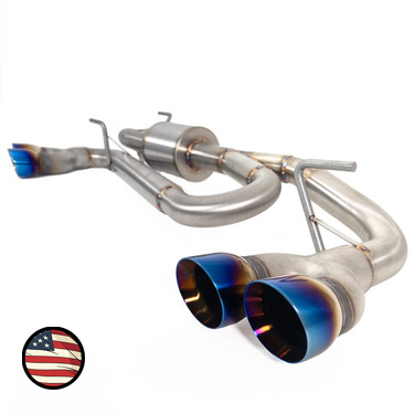 Axleback Exhaust - 2024+ Impreza - 5" Muffler - Quad Exit - Neochrome Tips