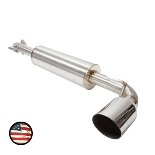 Axleback Exhaust - BRZ/GT86 2017-2021 - Single Exit Ultra Quiet Track Pipe - 4" Single Wall Tip