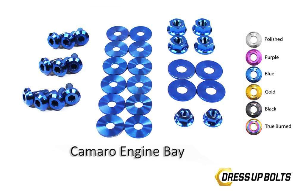 Chevrolet Camaro (2010-2015) Titanium Dress Up Bolts Engine Bay Kit - DressUpBolts.com