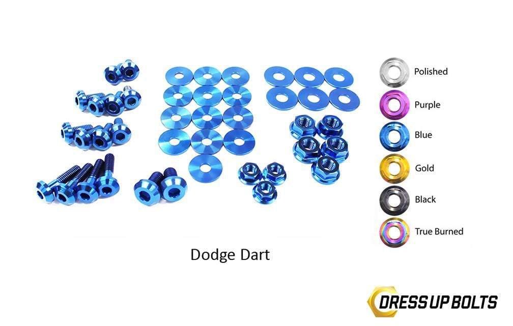 Dodge Dart (2013-2016) Titanium Dress Up Bolts Engine Bay Kit - DressUpBolts.com