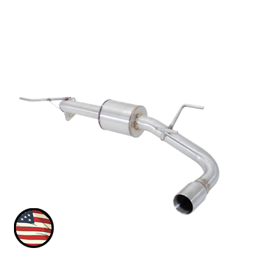 Axleback Exhaust - 2013-2017 Crosstrek XV - 5" Muffler - Single Exit - 3" Double Wall Tip