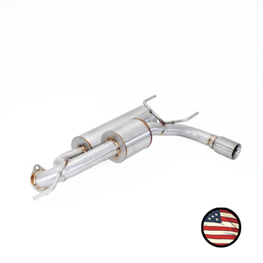 Axleback Exhaust - 2013-2017 Crosstrek XV - Dual Chamber with 5" Muffler - Single Exit - 3" Double Wall Tip