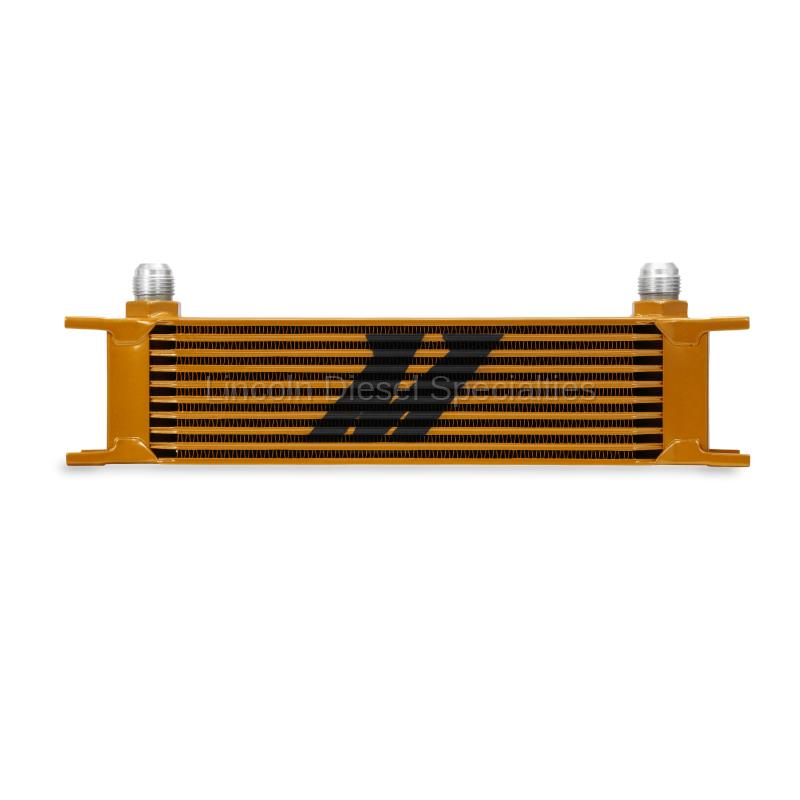 Mishimoto Universal -8AN 10 Row Oil Cooler - Gold