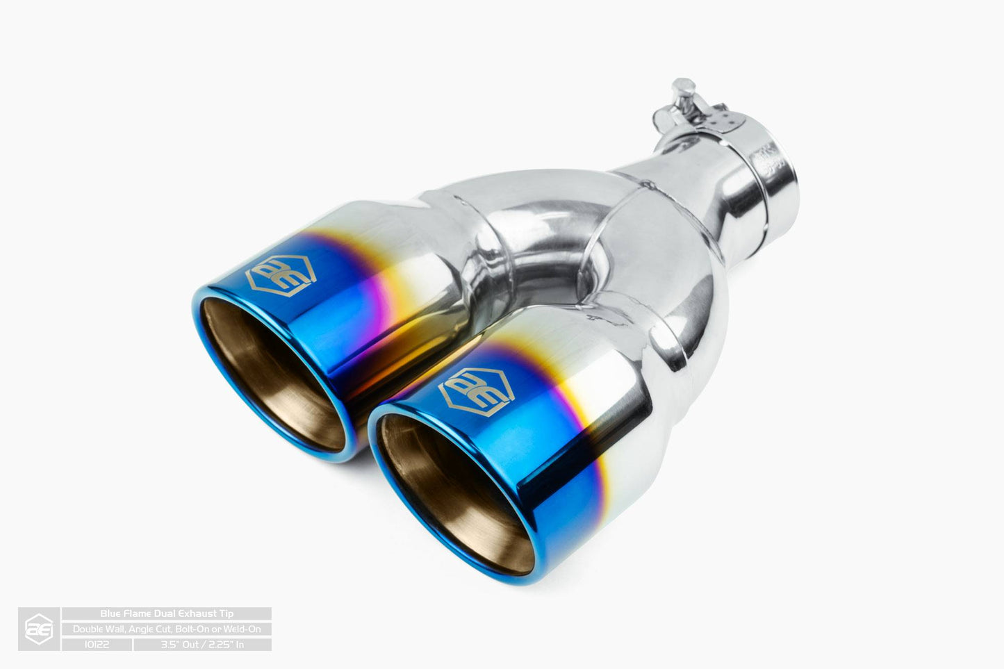 3.5" Double Wall Dual Exit Exhaust Tip