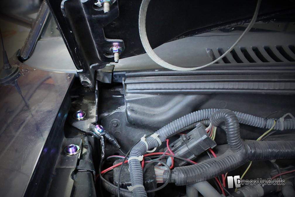 Ford Mustang (1999-2004) Titanium Dress Up Bolts Engine Bay Kit - DressUpBolts.com