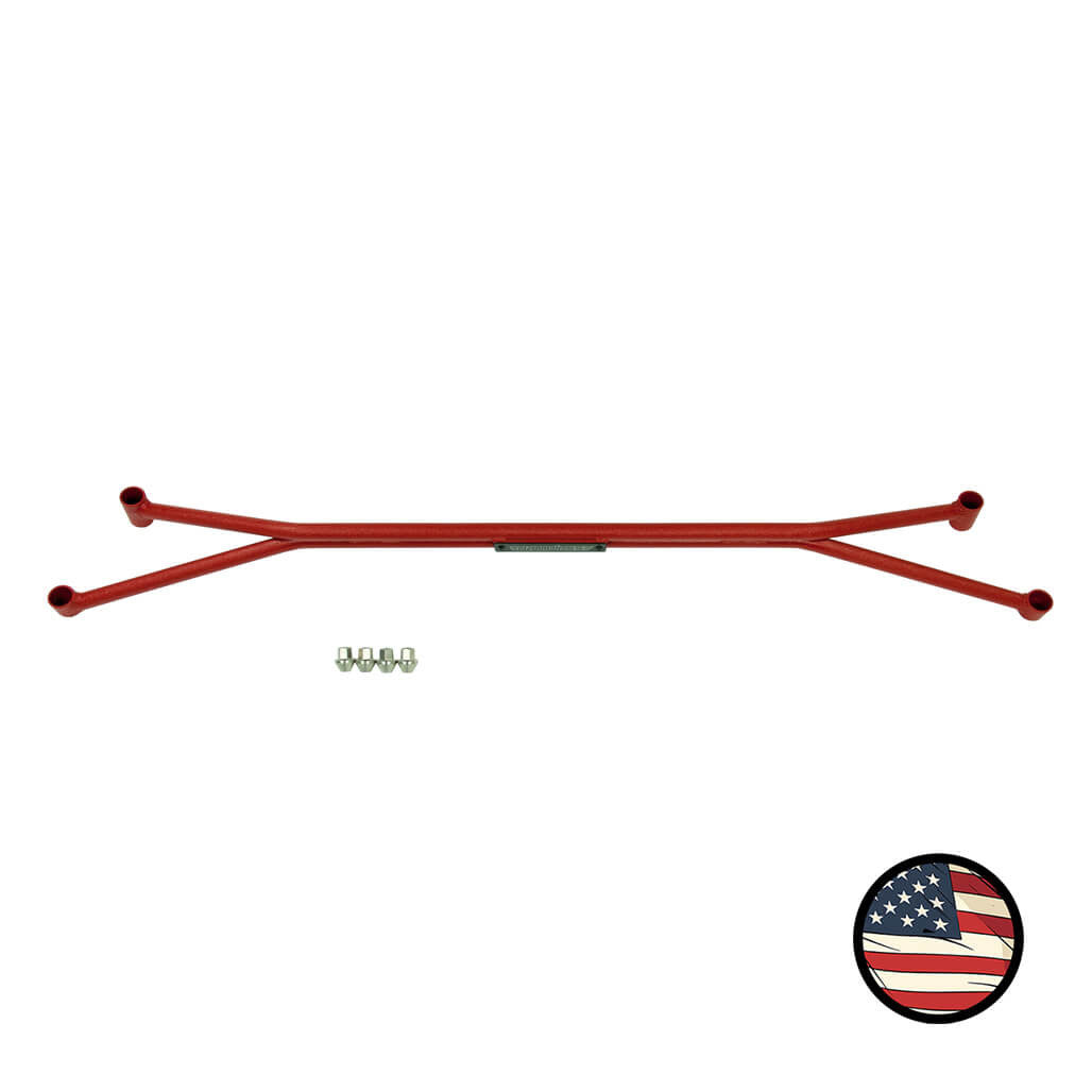 Front Strut Tower Brace - 2014-2018 Forester - Wrinkle Red