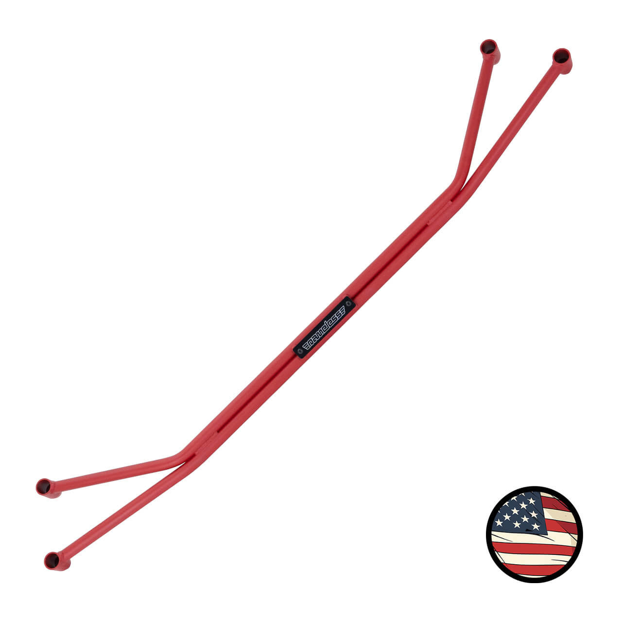 Front Strut Tower Brace - 2024+ Impreza / Crosstrek - Wrinkle Red