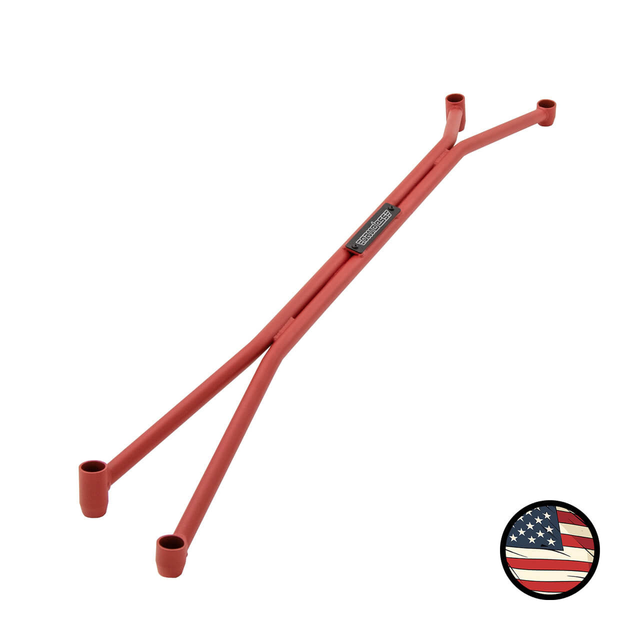 Front Strut Tower Brace - 2003-2008 Forester - Wrinkle Red
