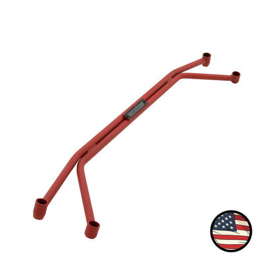 Front Strut Tower Brace - 1993-2001 GC Impreza - Wrinkle Red