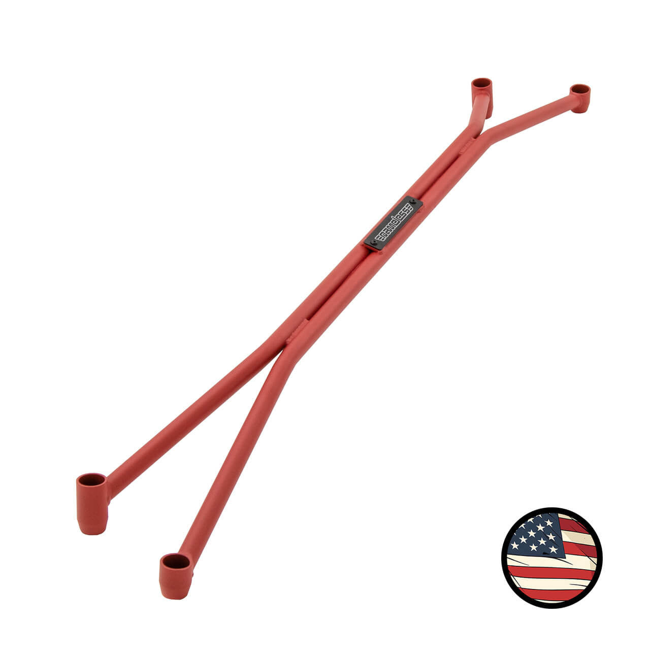 Rear Strut Tower Brace - 2018-2023 Subaru Crosstrek - Wrinkle Red
