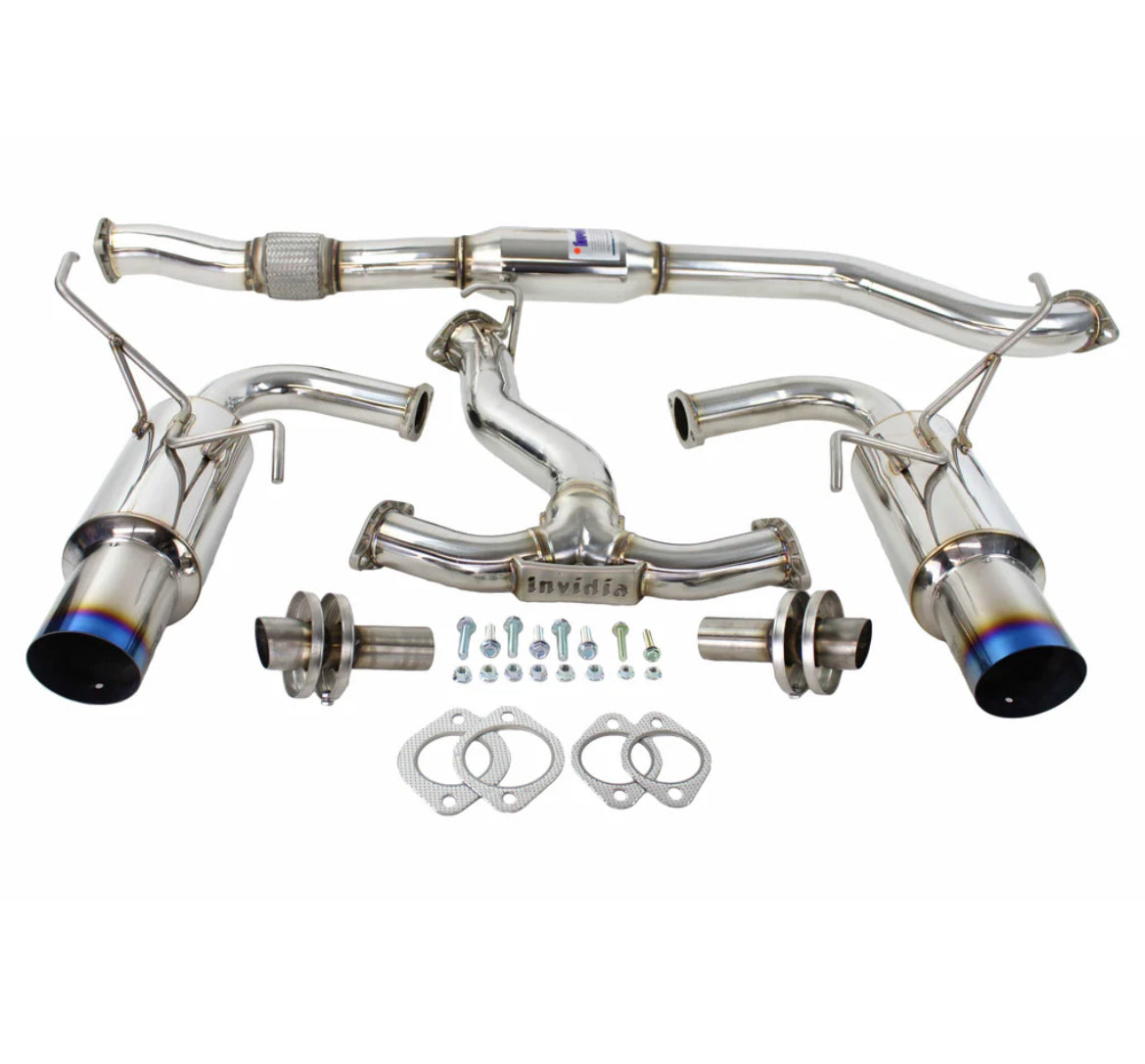 Invidia 15+ Subaru WRX/STI 4dr N1 Twin Outlet Single Layer Tip SS Cat-Back Exhaust