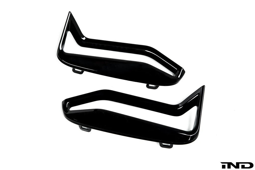 BMW G20 3-Series Pre-LCI M-Sport Front Bumper Grille Trim Set - Gloss Black