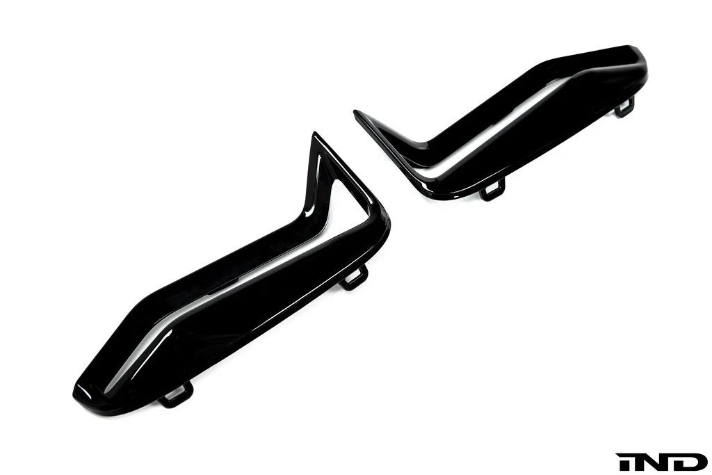 BMW G20 3-Series Pre-LCI M-Sport Front Bumper Grille Trim Set - Gloss Black