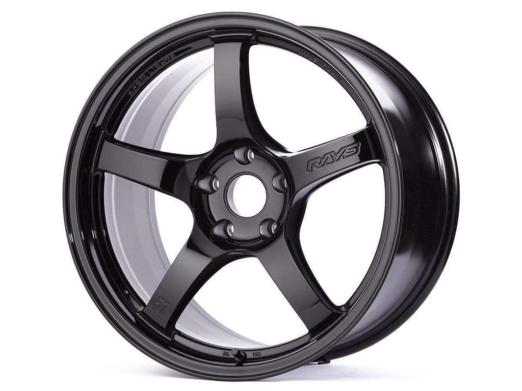 Gram Lights 57CR 18x10.5 +12 5x114.3 Gloss Black Wheel