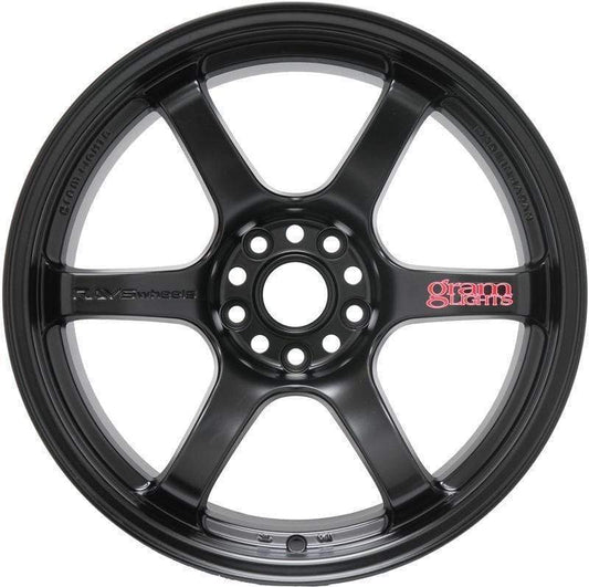 Gram Lights 57DR 18x9.5 +22 5-114.3 Semi Gloss Black Wheel