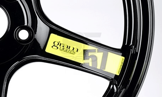 Gram Lights 57DR/57CR Spoke Sticker White (2 PCS)