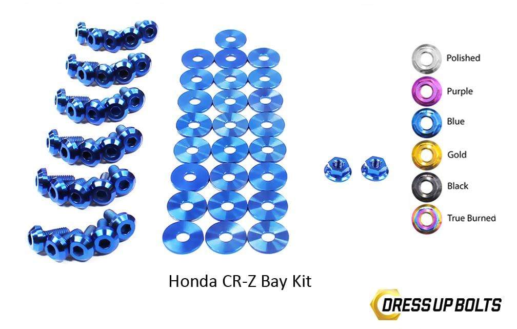 Honda CR-Z CRZ (2011-2015) Titanium Ti Dress Up Bolts Engine Bay Kit - DressUpBolts.com