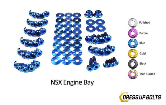 Honda NSX (1990-2005) Titanium Dress Up Bolts Engine Bay Kit - DressUpBolts.com