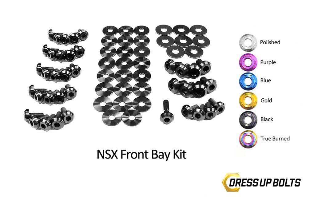 Honda NSX (1990-2005) Titanium Dress Up Bolts Front Bay Kit - DressUpBolts.com