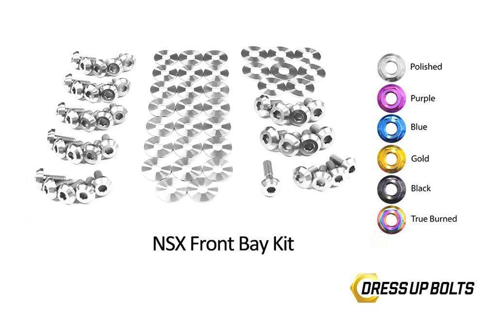 Acura NSX (1990-2005) Titanium Dress Up Bolts Front Bay Kit - DressUpBolts.com
