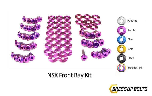 Acura NSX (1990-2005) Titanium Dress Up Bolts Front Bay Kit - DressUpBolts.com