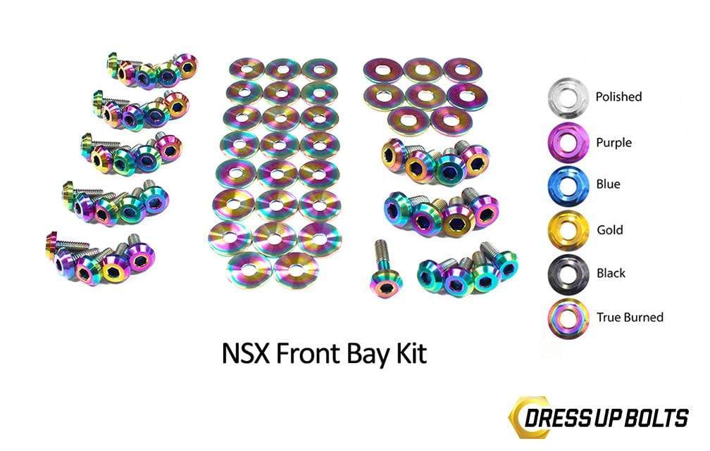 Acura NSX (1990-2005) Titanium Dress Up Bolts Front Bay Kit - DressUpBolts.com