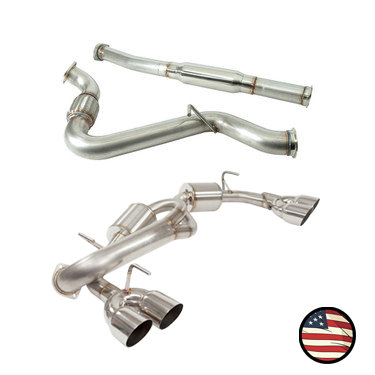 Catback Exhaust - 2011-2014 STi and WRX Sedan - 5" Muffler - 3.5" Single Wall Tips