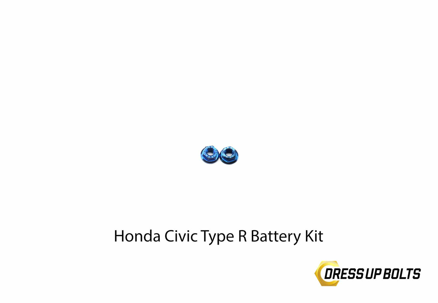 Honda Civic Type R (2017-2019) Titanium Dress Up Bolt Battery Kit - DressUpBolts.com