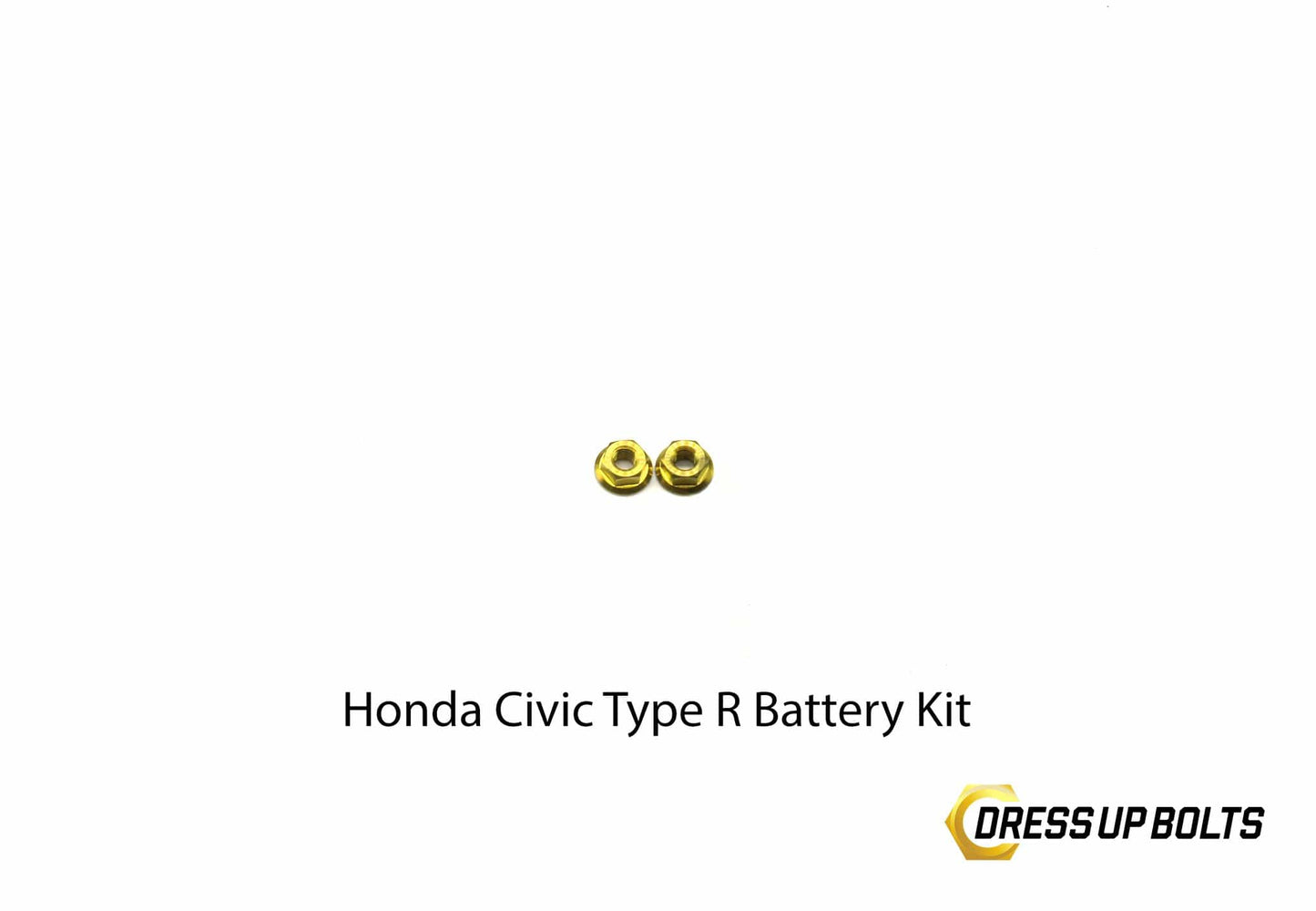 Honda Civic Type R (2017-2019) Titanium Dress Up Bolt Battery Kit - DressUpBolts.com