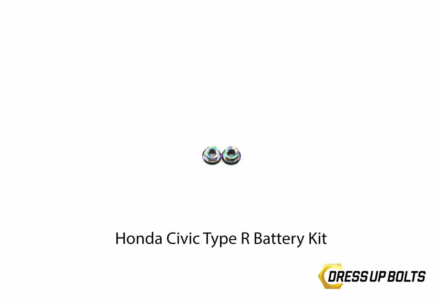 Honda Civic Type R (2017-2019) Titanium Dress Up Bolt Battery Kit - DressUpBolts.com