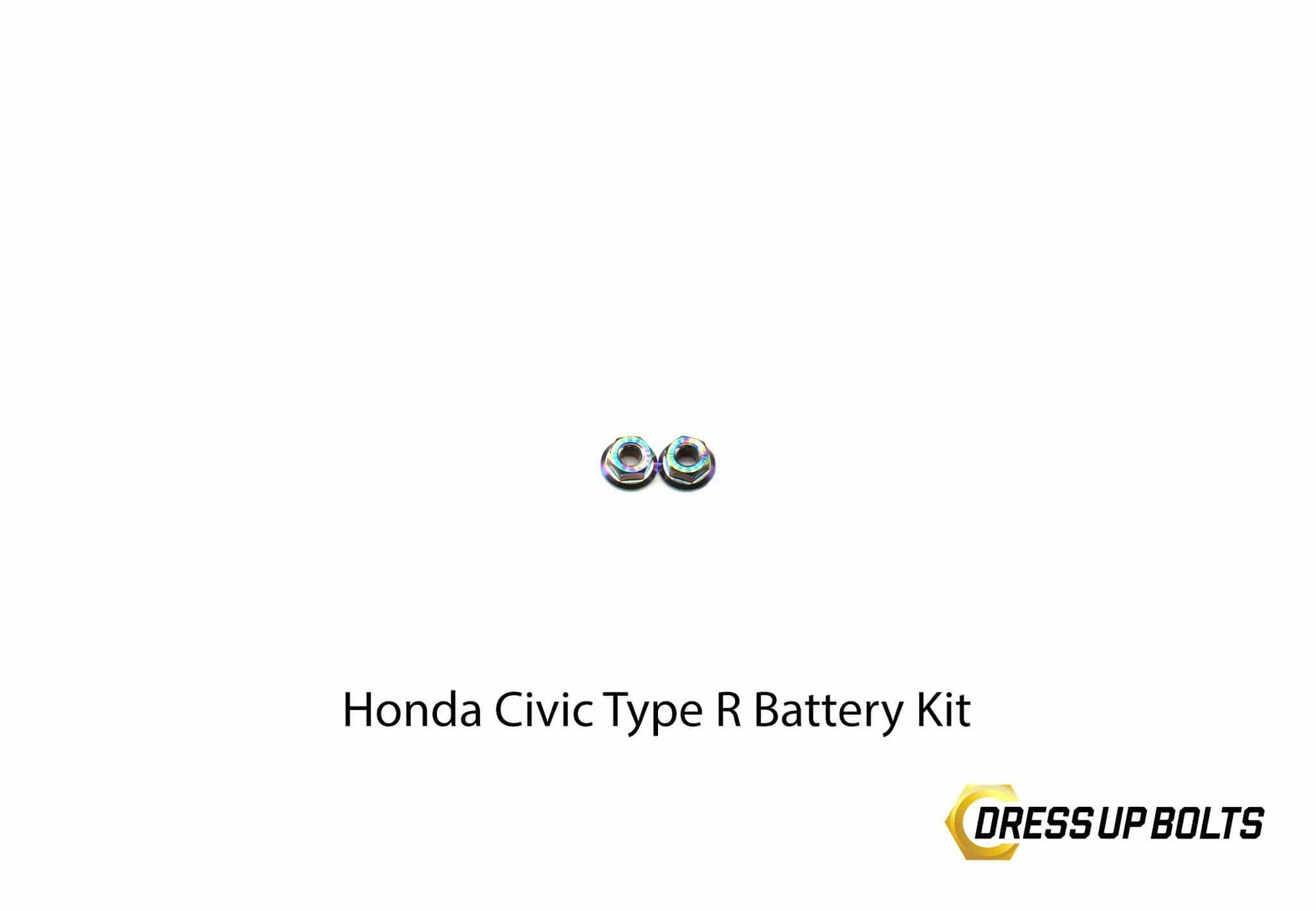 Honda Civic Type R (2017-2019) Titanium Dress Up Bolt Battery Kit - DressUpBolts.com