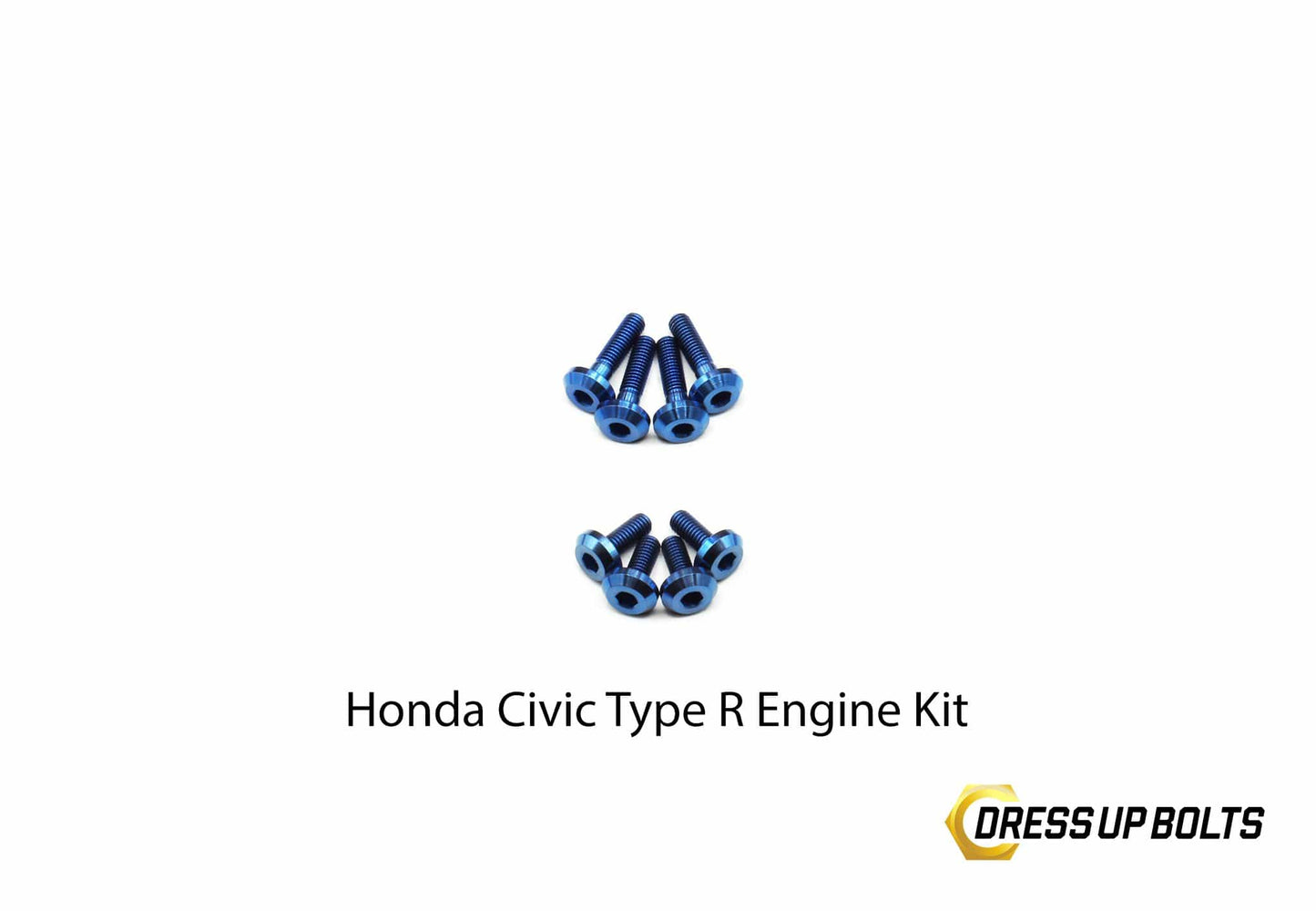 Honda Civic Type R (2017-2019) Titanium Dress Up Bolt Engine Kit - DressUpBolts.com