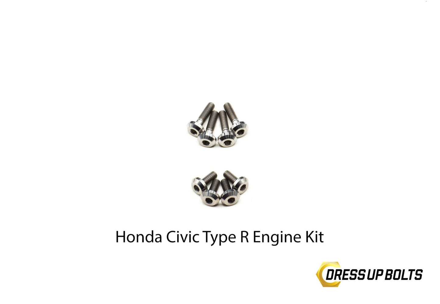 Honda Civic Type R (2017-2019) Titanium Dress Up Bolt Engine Kit - DressUpBolts.com