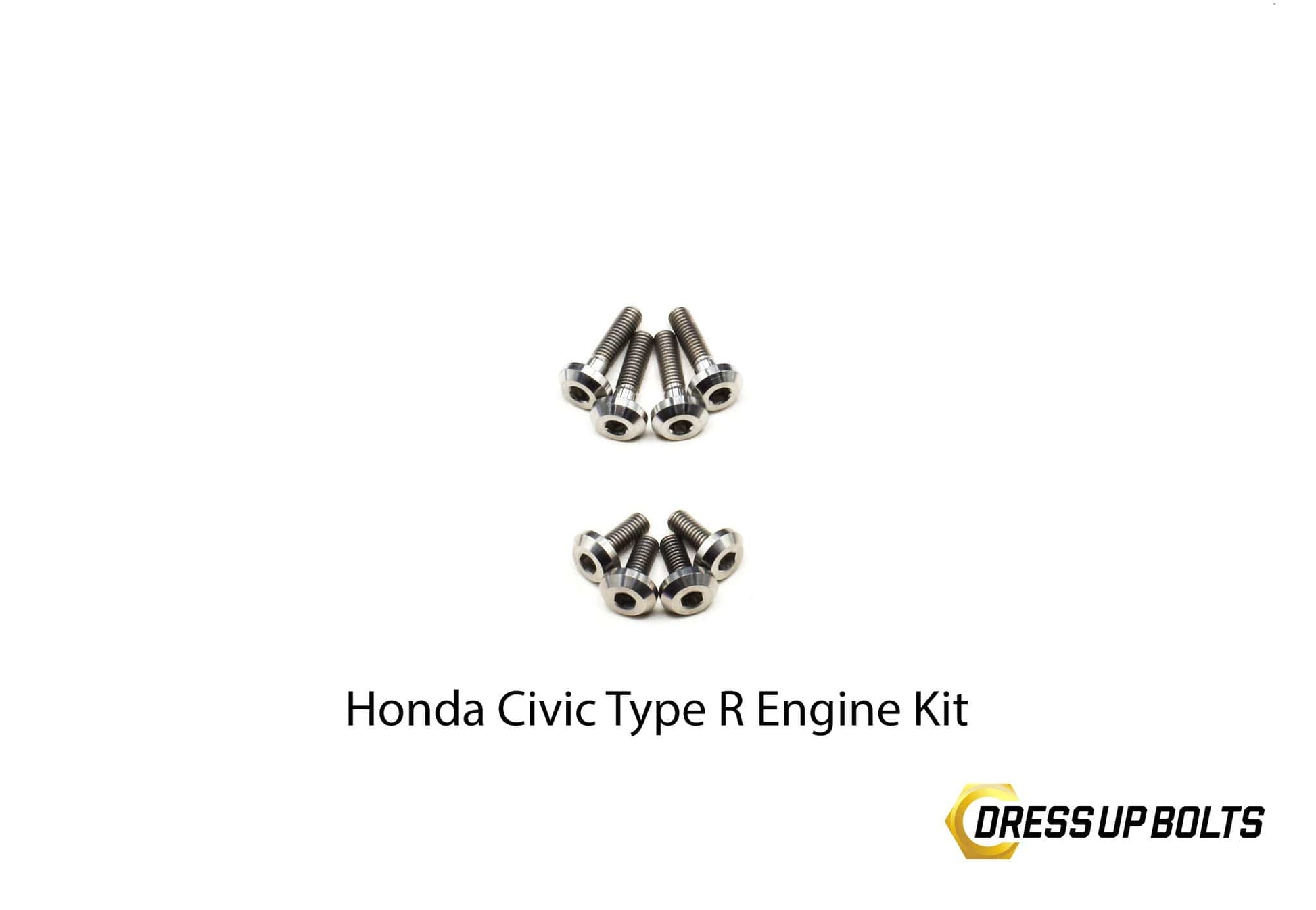 Honda Civic Type R (2017-2019) Titanium Dress Up Bolt Engine Kit - DressUpBolts.com