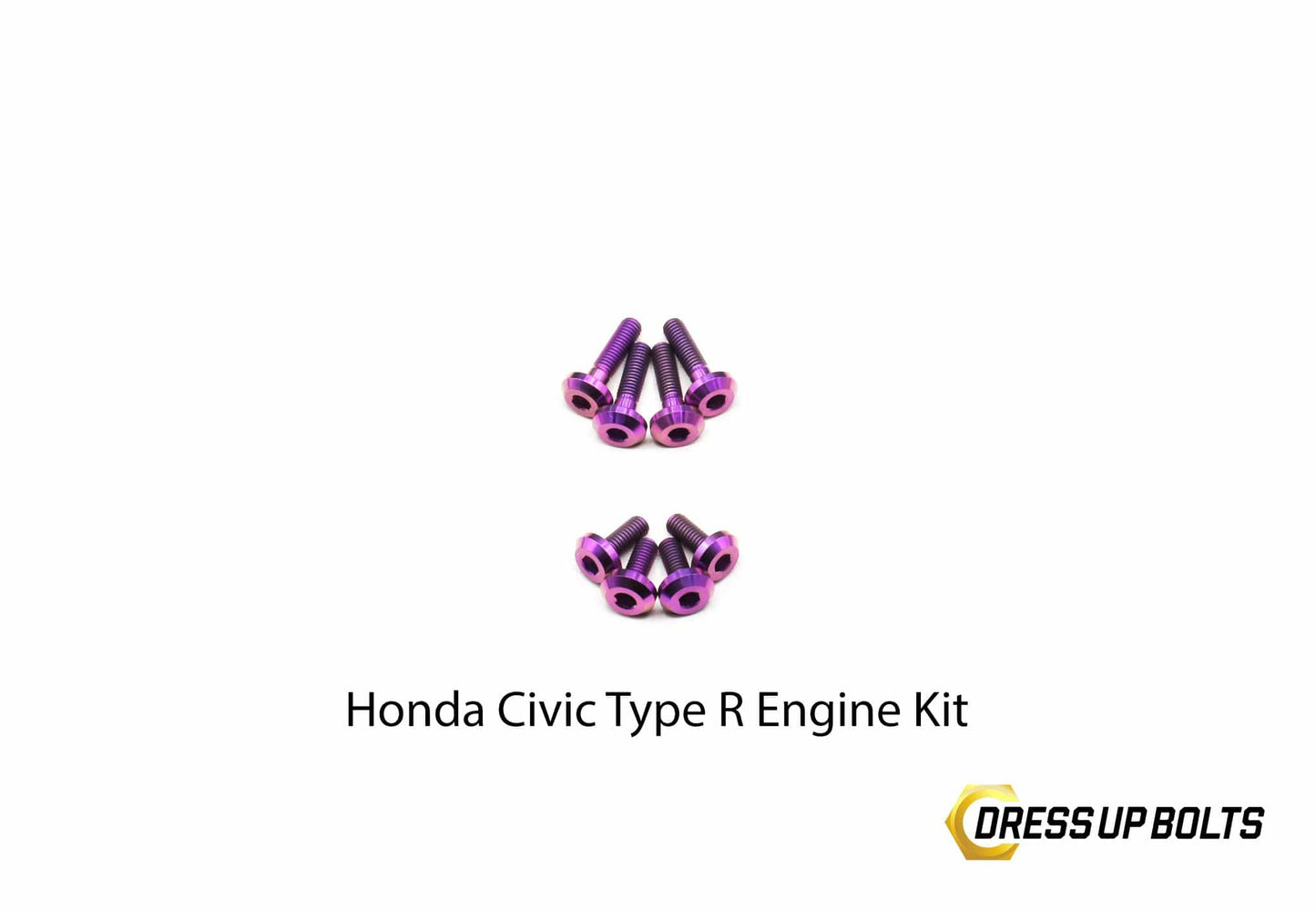 Honda Civic Type R (2017-2019) Titanium Dress Up Bolt Engine Kit - DressUpBolts.com
