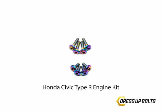 Honda Civic Type R (2017-2019) Titanium Dress Up Bolt Engine Kit - DressUpBolts.com