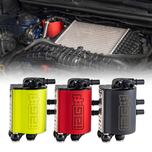 IAG V3 Street Series Air / Oil Separator (AOS) For 2015-21 Subaru WRX - Neon Yellow