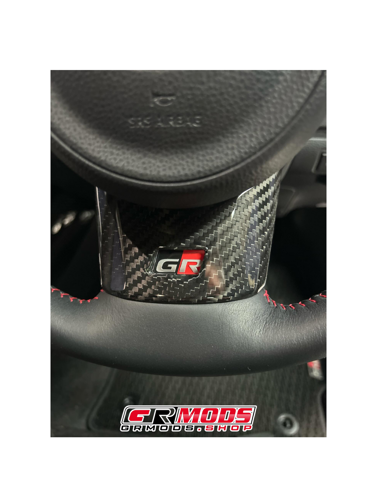 CARBON FIBER GR COROLLA STEERING WHEEL TRIM COVERS