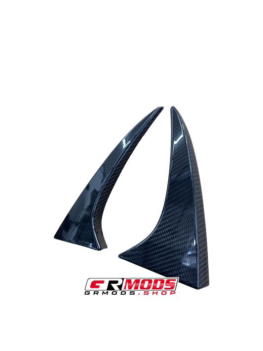 CARBON FIBER GR CORE SPOILER SIDE COVERS