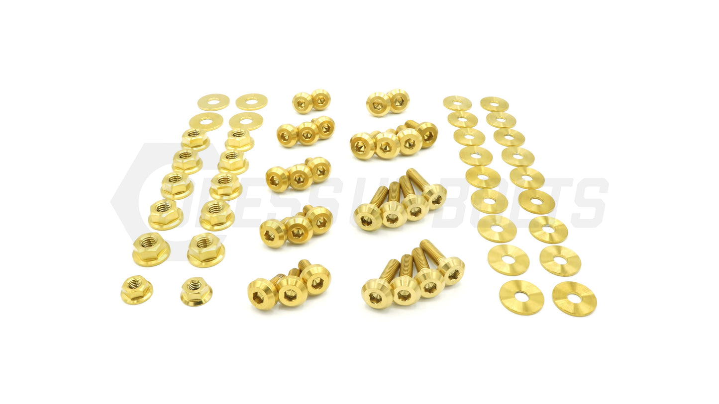 Infiniti Q60 (2014-2015) Titanium Dress Up Bolts Engine Bay Kit - DressUpBolts.com