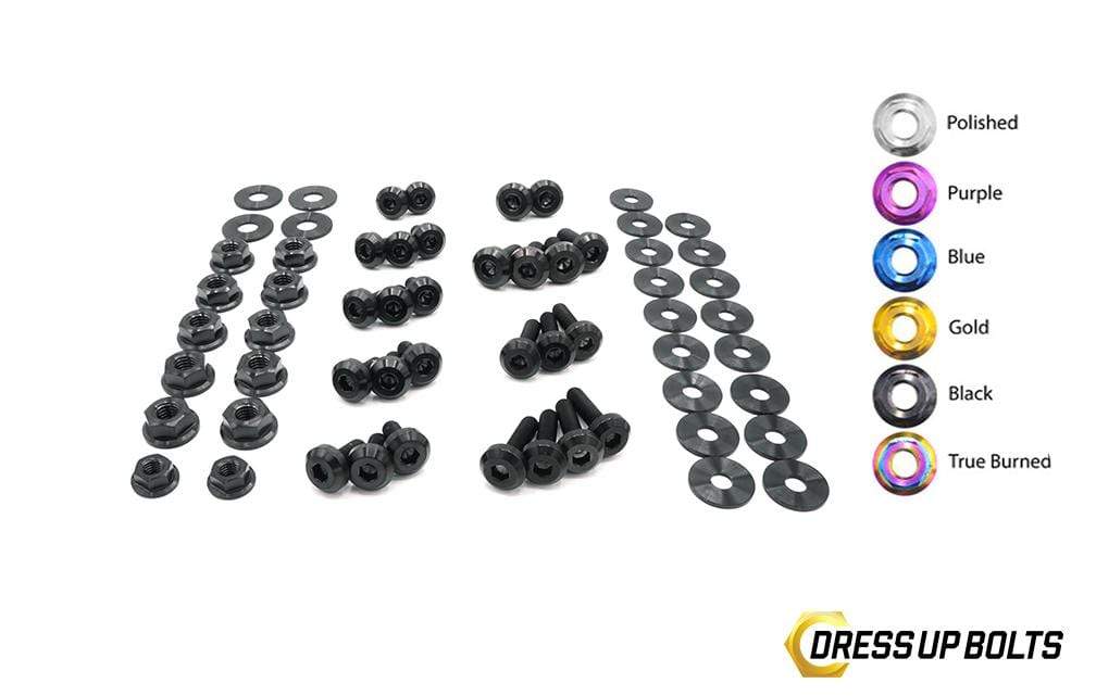 Infiniti Q60 (2017-Present) Titanium Dress Up Bolts Engine Bay Kit - DressUpBolts.com