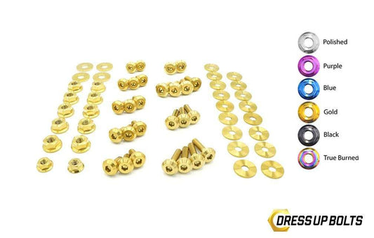 Infiniti Q60 (2017-Present) Titanium Dress Up Bolts Engine Bay Kit - DressUpBolts.com