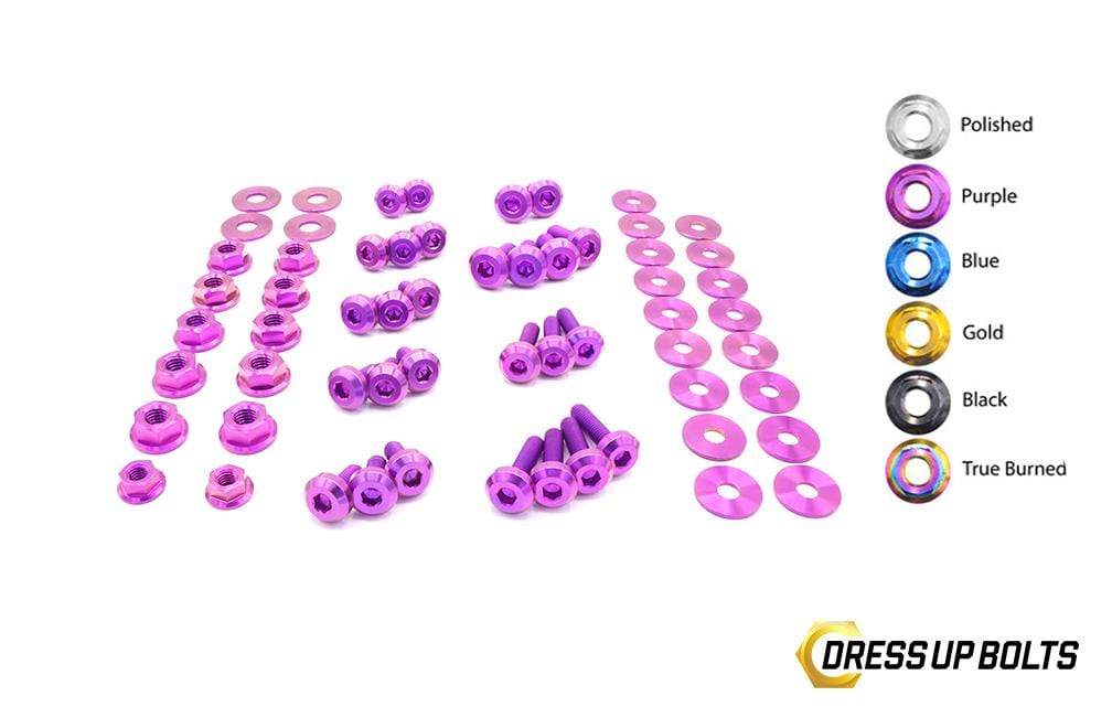 Infiniti Q60 (2017-Present) Titanium Dress Up Bolts Engine Bay Kit - DressUpBolts.com