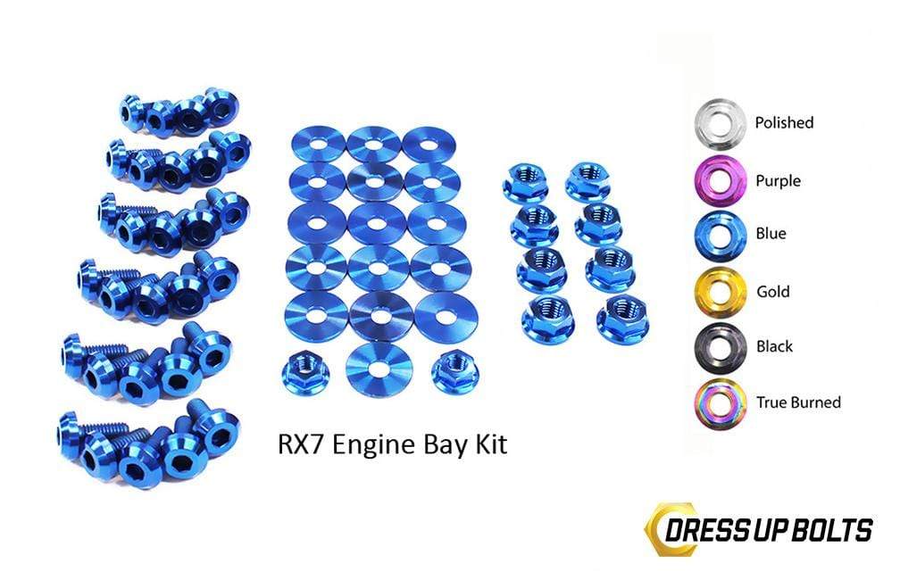 Mazda RX-7 FC/FC3S (1986-1991) Titanium Dress Up Bolts Engine Bay Kit - DressUpBolts.com