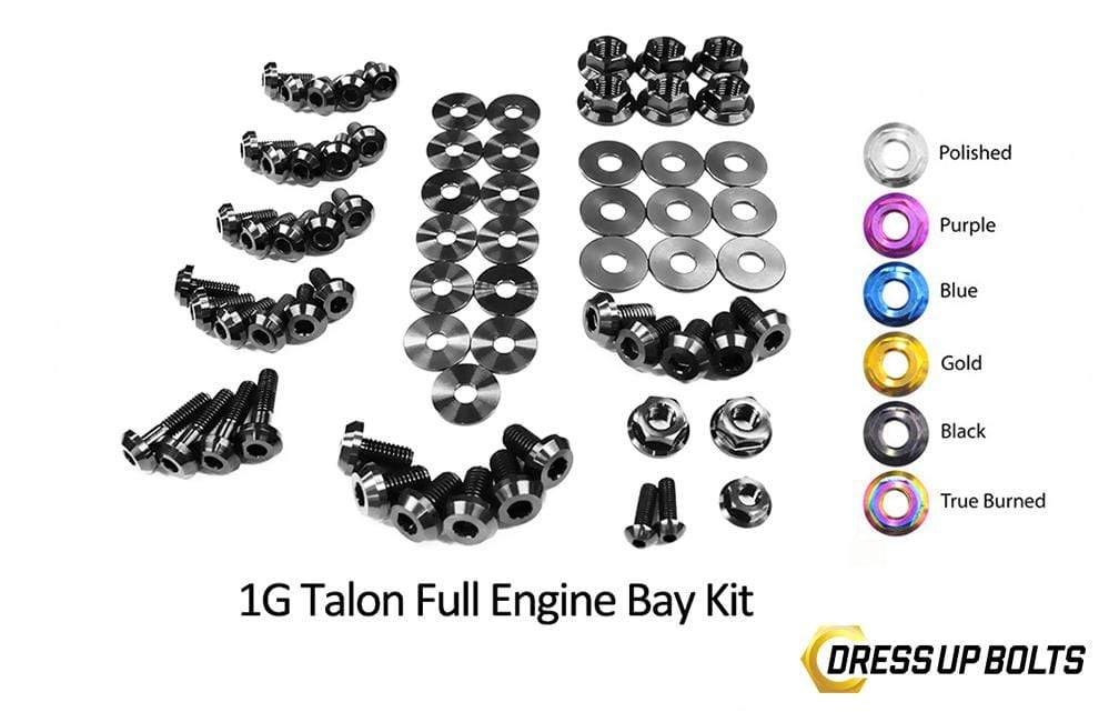 Eagle 1G Talon DSM (1990-1994) Titanium Dress Up Bolts Full Engine Bay Kit - DressUpBolts.com