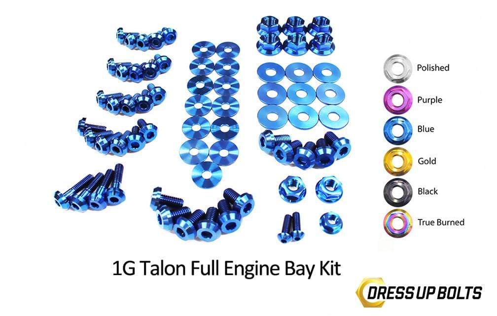 Eagle 1G Talon DSM (1990-1994) Titanium Dress Up Bolts Full Engine Bay Kit - DressUpBolts.com