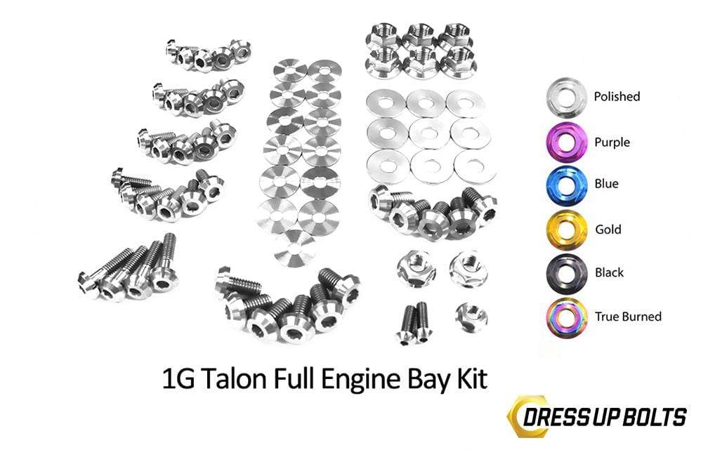 Eagle 1G Talon DSM (1990-1994) Titanium Dress Up Bolts Full Engine Bay Kit - DressUpBolts.com