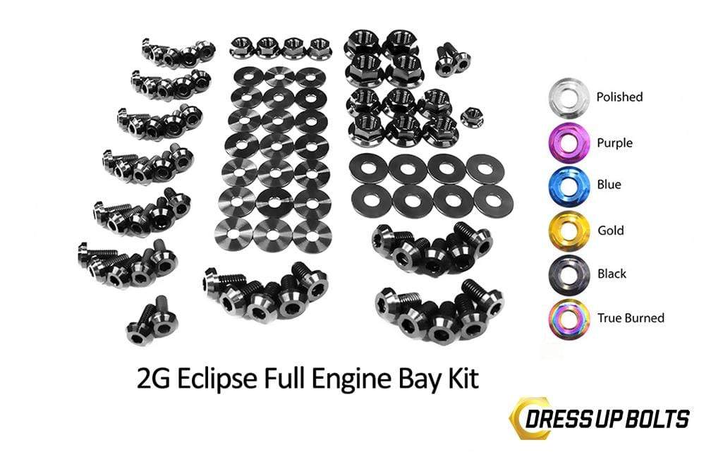 Eagle 2G Talon DSM (1995-1999) Titanium Dress Up Bolts Full Engine Bay Kit - DressUpBolts.com