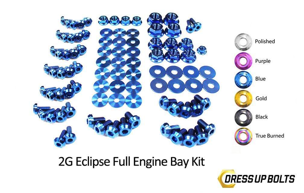 Eagle 2G Talon DSM (1995-1999) Titanium Dress Up Bolts Full Engine Bay Kit - DressUpBolts.com